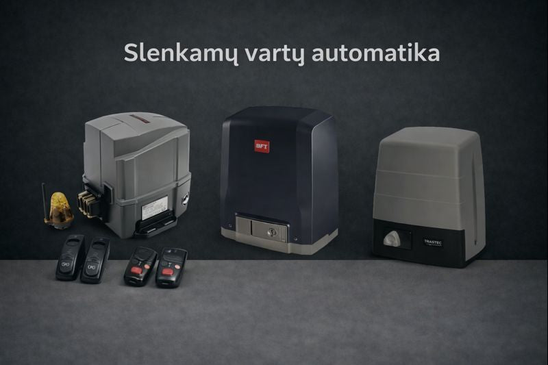 Slenkamų vartų automatika