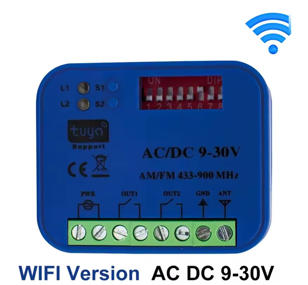 WiFi vartų automatikos imtuvas 2CH